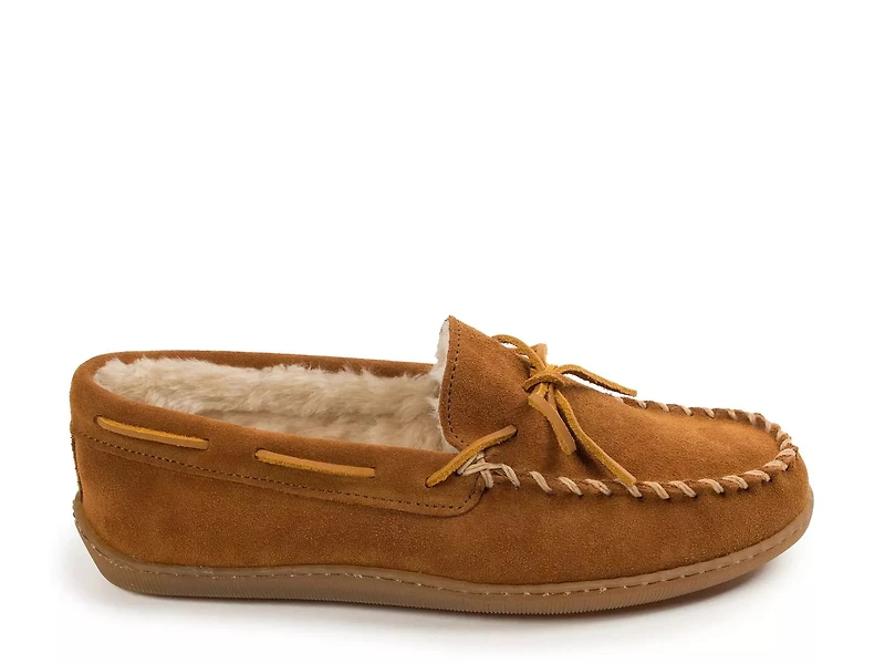 Pile Lined X Moccasin Slipper
