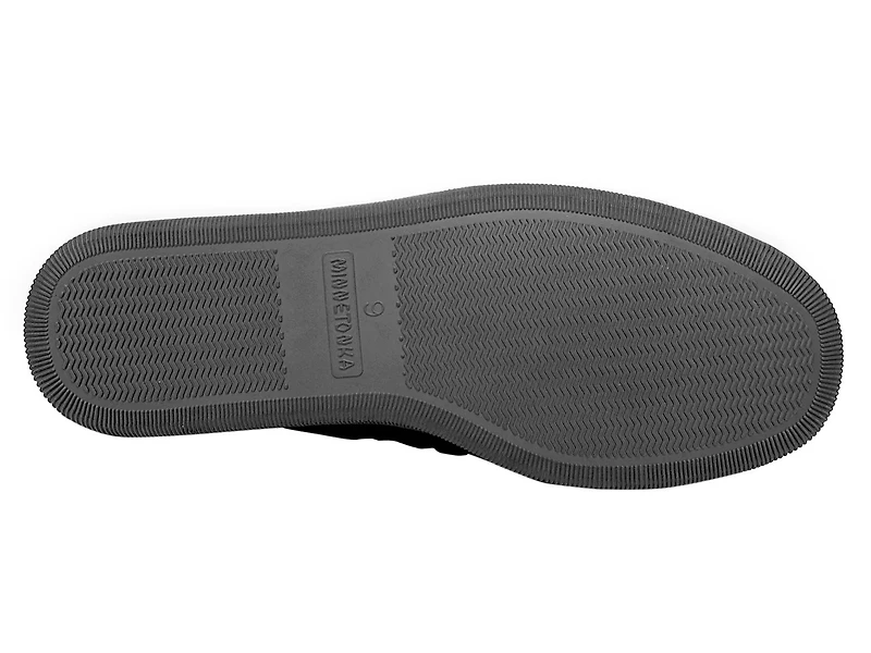 Pile Lined Hardsole Moccasin Slipper