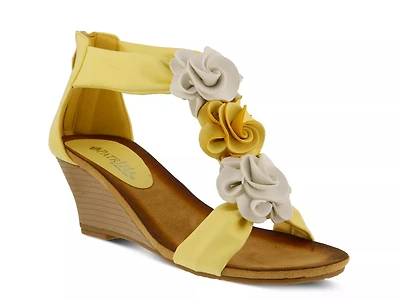 Harlequin Wedge Sandal