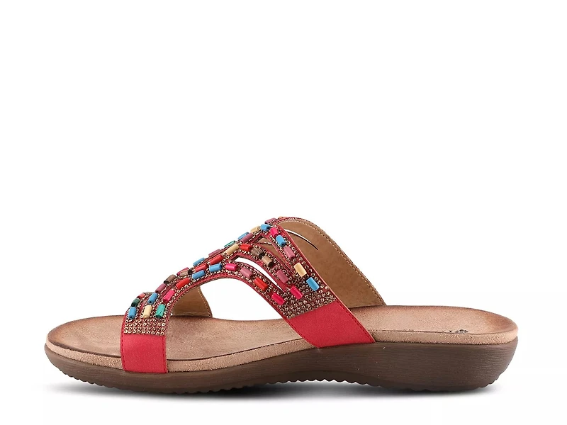 Twirling Wedge Sandal