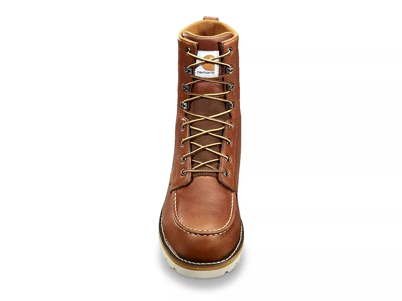 8-Inch Waterproof Steel Toe Wedge Work Boot - Men's