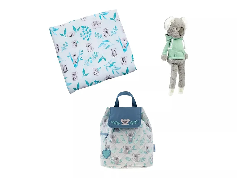 Koala Backpack, Blanket, & Plush Doll Gift Set