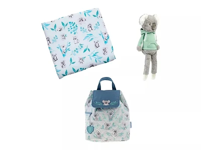 Koala Backpack, Blanket, & Plush Doll Gift Set