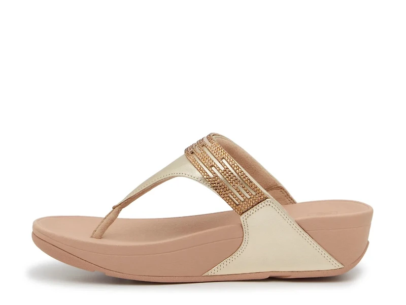 Lulu Rhinestone Wedge Sandal