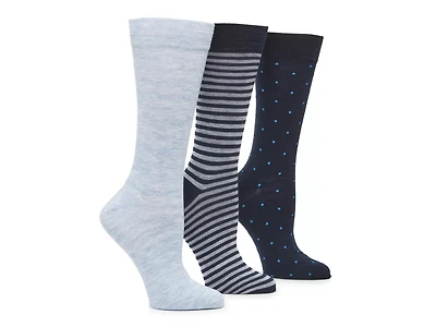 Dot & Stripe Men's Crew Socks - 3 Pack