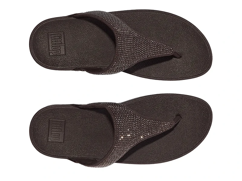 Lulu Crystal Wedge Sandal