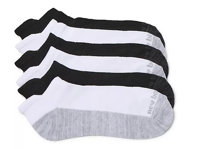 Cushioned Men's No Show Socks - 6 Pack