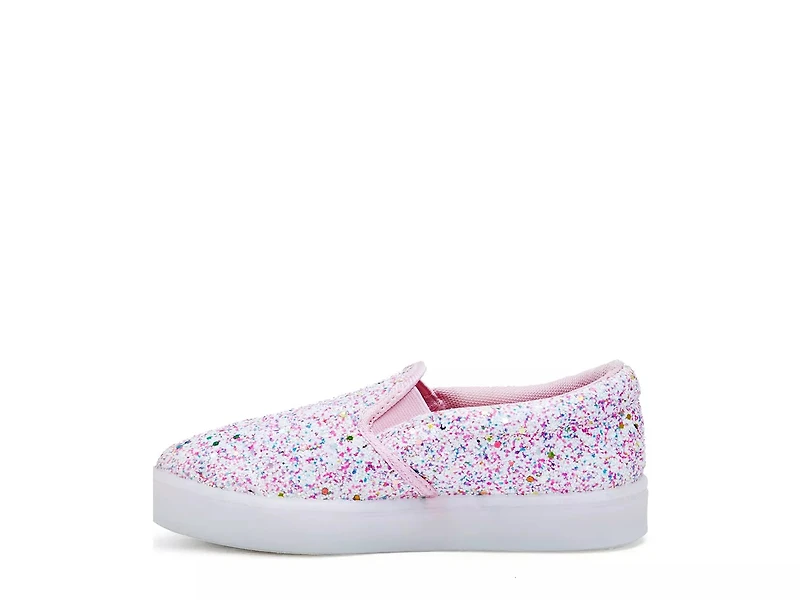 Glitter Light Up Slip-On Sneaker