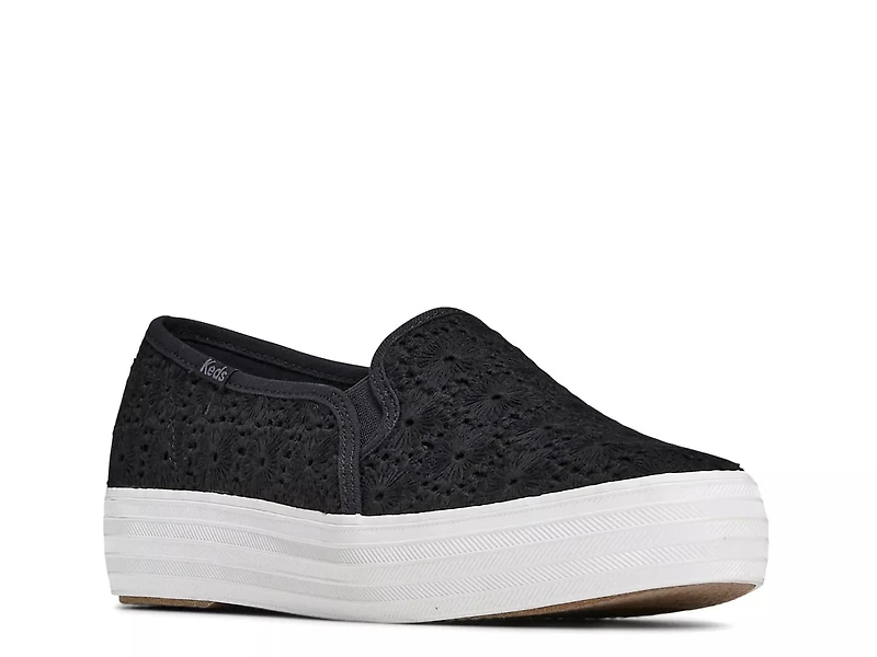Triple Decker Platform Slip-On Sneaker