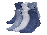 Athletic Cushioned Men's Quarter Ankle Socks - 6 Pack