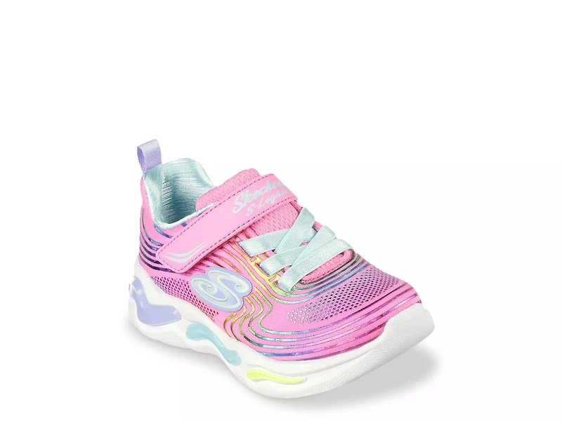 Wavy Beams Slip-On Light-Up Sneaker