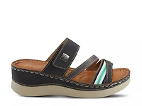 Sude Wedge Sandal