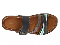 Sude Wedge Sandal