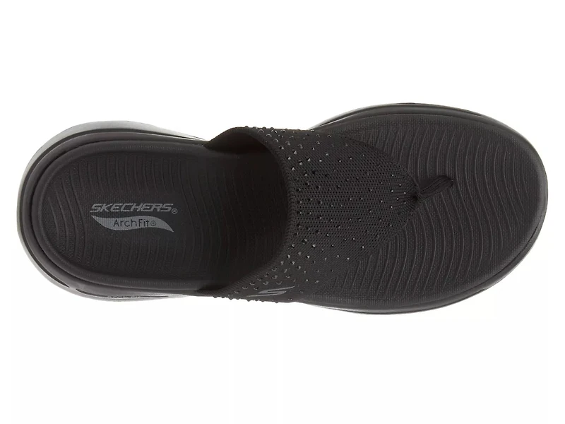 GO WALK Arch Fit Glam Wedge Sandal