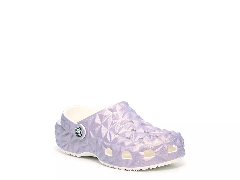 Classic Iridescent Geo Clog - Kids'