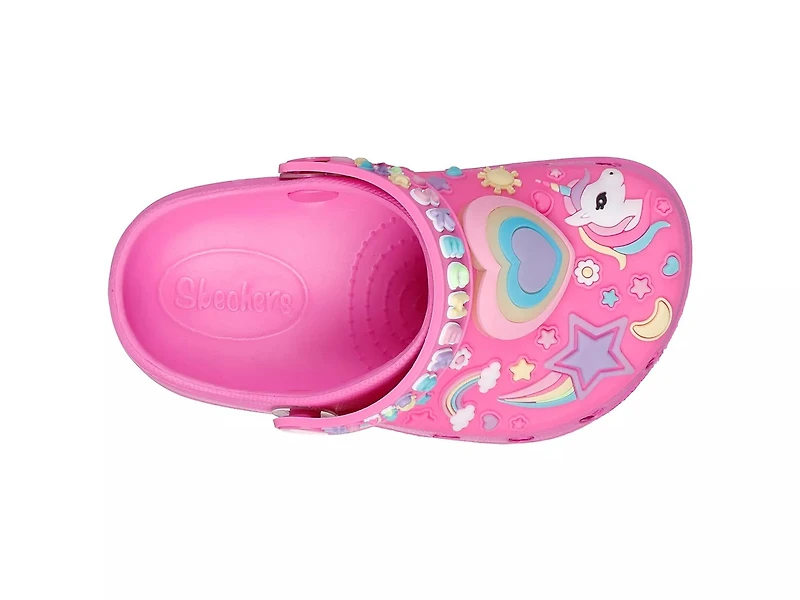 Foamies Heart Charmer Girly Land Light-Up Clog  - Kids'