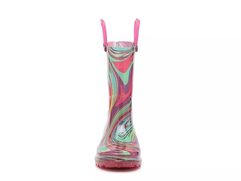 Swirly Lighted Rain Boot - Kids'