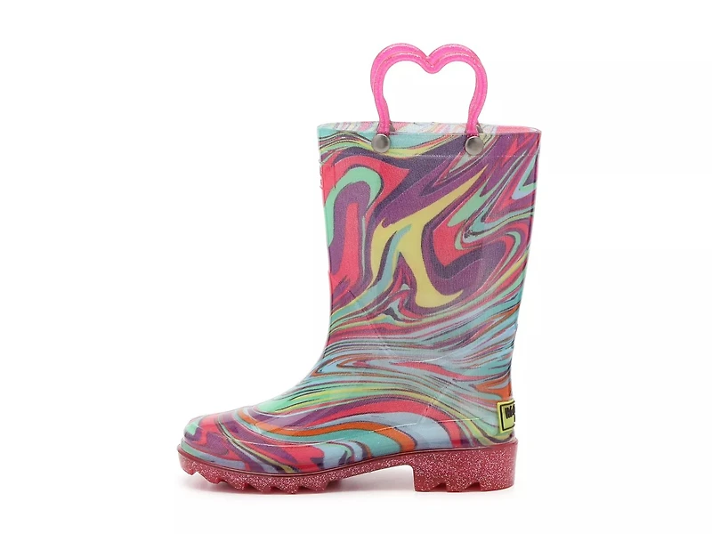 Swirly Lighted Rain Boot - Kids'