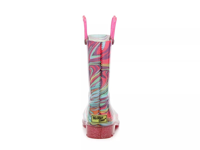 Swirly Lighted Rain Boot - Kids'