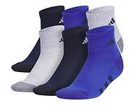 Athletic Cushioned Kids' Quarter Ankle Socks - 6 Pack