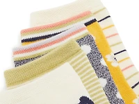 Floral Stripe Women's Ankle Sock - 5 Pack