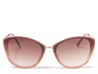 Brandy Round Cat-Eye Sunglasses