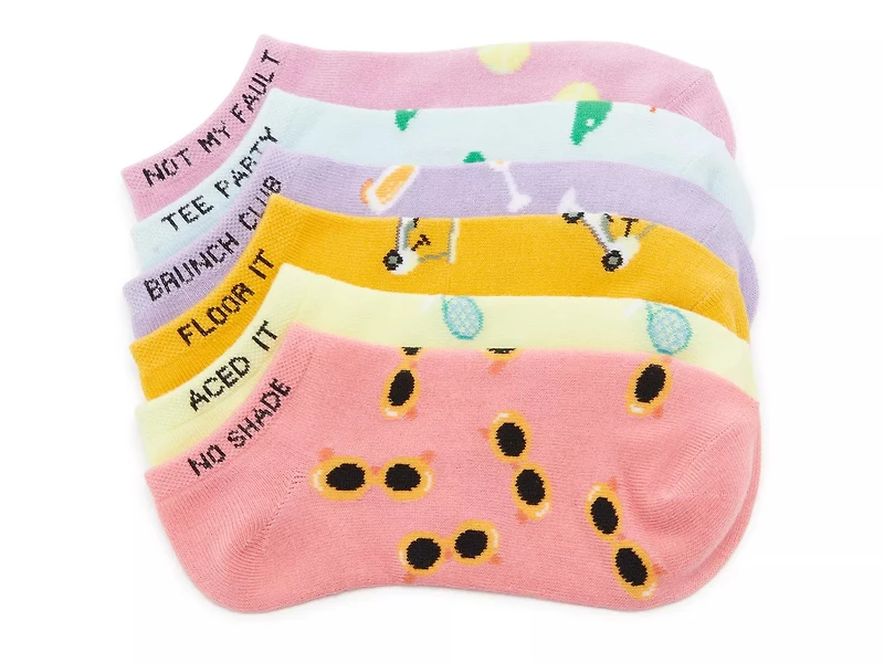 Country Club No Show Socks - 6 Pack