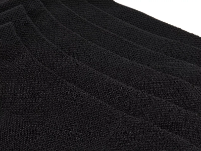 Black Men's No Show Socks - 6 Pack