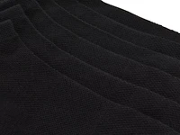 Black Men's No Show Socks - 6 Pack