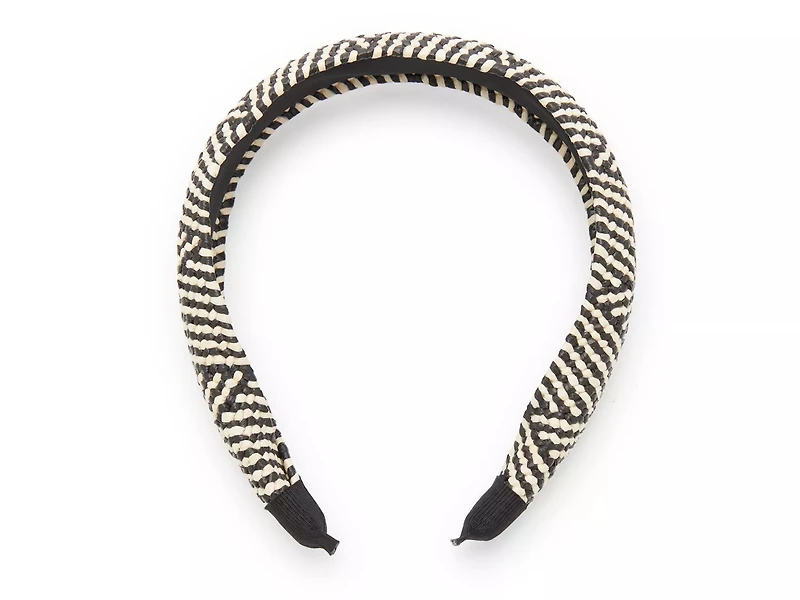Black & Raffia Headband