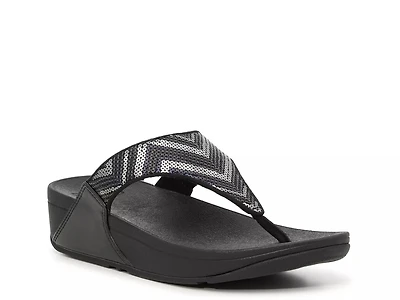 Lulu Sequin Wedge Sandal