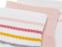 Stripes & Solid Ankle Socks - 3 Pack