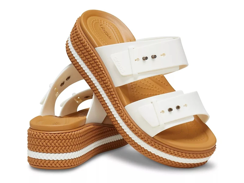 Brooklyn Woven Low Wedge Sandal