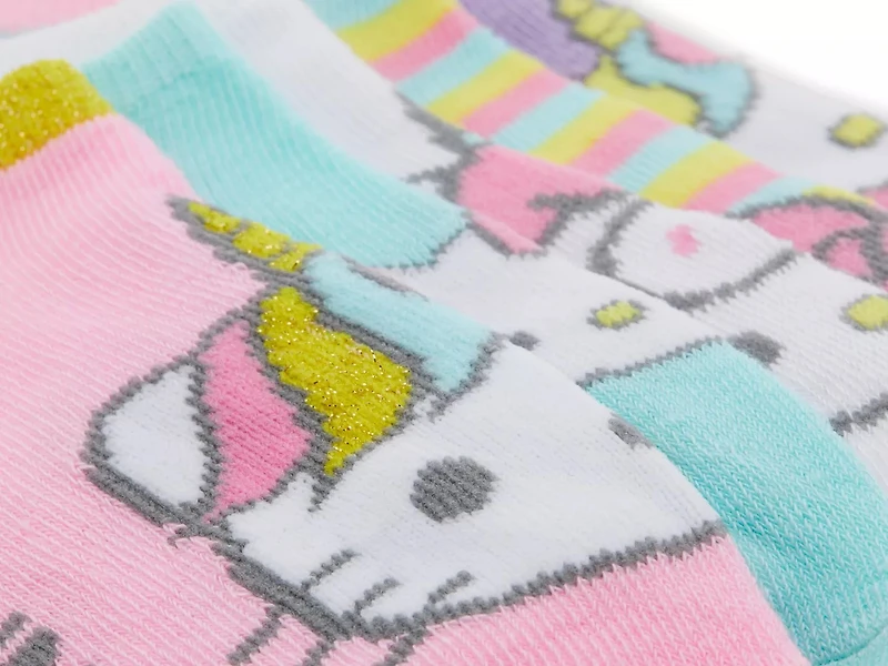 Hello Kitty Kids' No Show Socks - 5 Pack