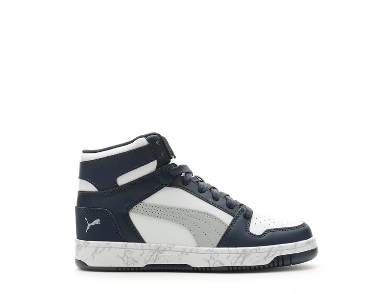 Rebound Mid Layup Marble Sneaker - Kids'