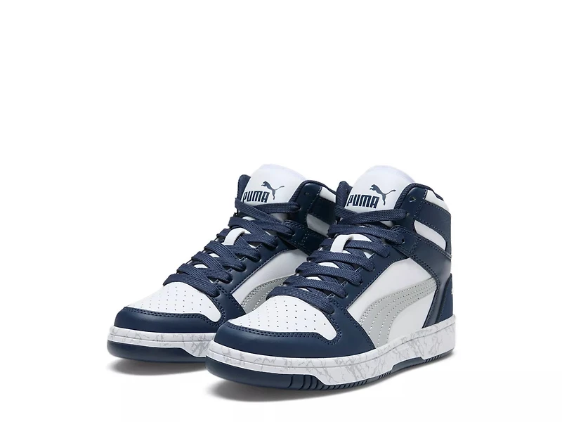 Rebound Mid Layup Marble Sneaker - Kids'