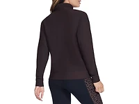 GO LUXE Rib Women's Quarter Zip Sweatshirt