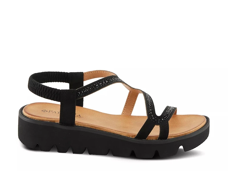 Zigged Wedge Sandal