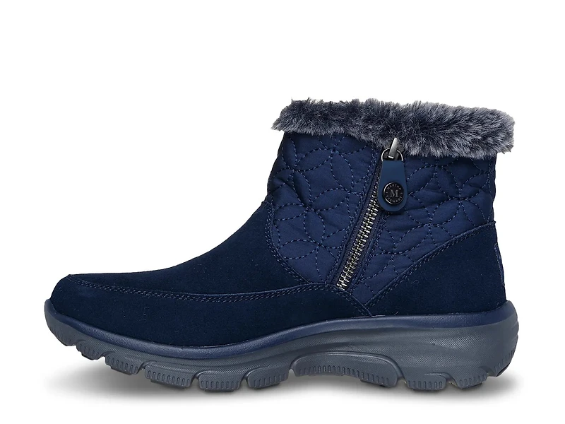 Martha Stewart Skechers Relaxed Fit Easy Going Darling Puffer Bootie