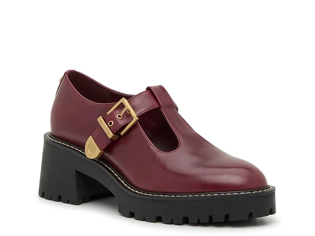 Heel Dillards Burgundy Shoes Vince Camuto Deffi Mary Jane At