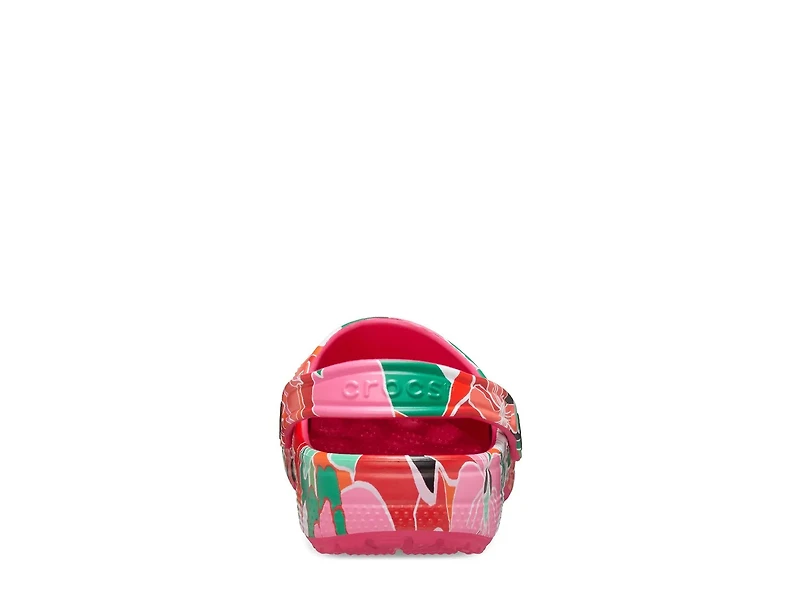 Classic Woodcut Floral Clog - Kids'