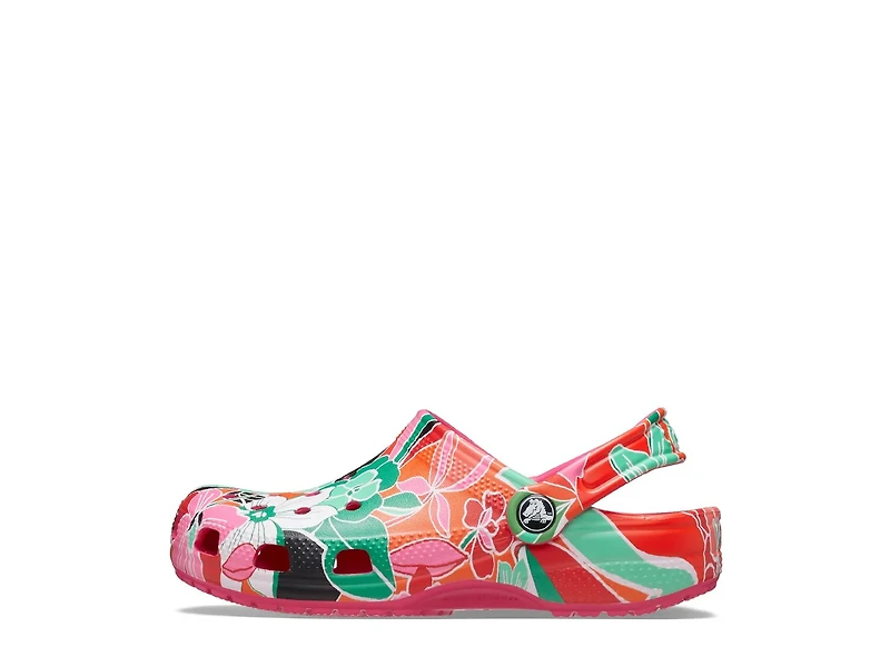 Classic Woodcut Floral Clog - Kids'