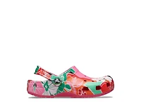 Classic Woodcut Floral Clog - Kids'