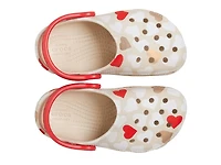 Classic Heart Print Clog - Kids'