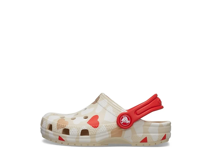 Classic Heart Print Clog - Kids'