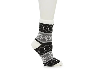 Blocked Geometric Women's Crew Socks