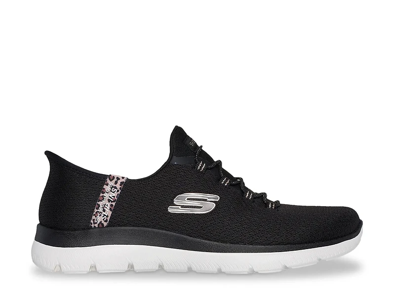 Hands Free Slip-Ins: Summits Leopard Chic Slip-On Sneaker