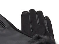 Faux Fur Trim Women's Gloves