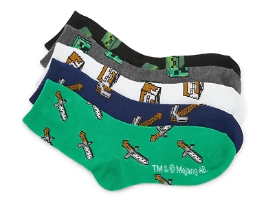 Minecraft Kids' Crew Sock - 5 Pack