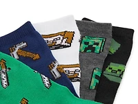 Minecraft Kids' Crew Sock - 5 Pack